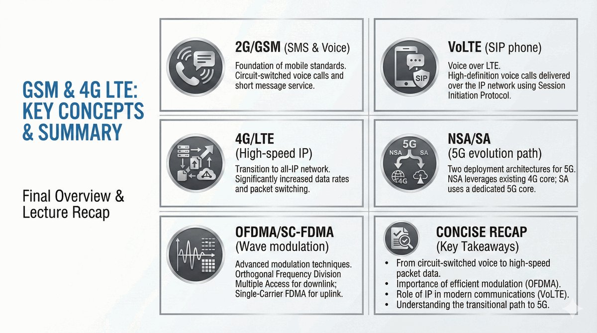 Podsumowanie GSM 4G LTE